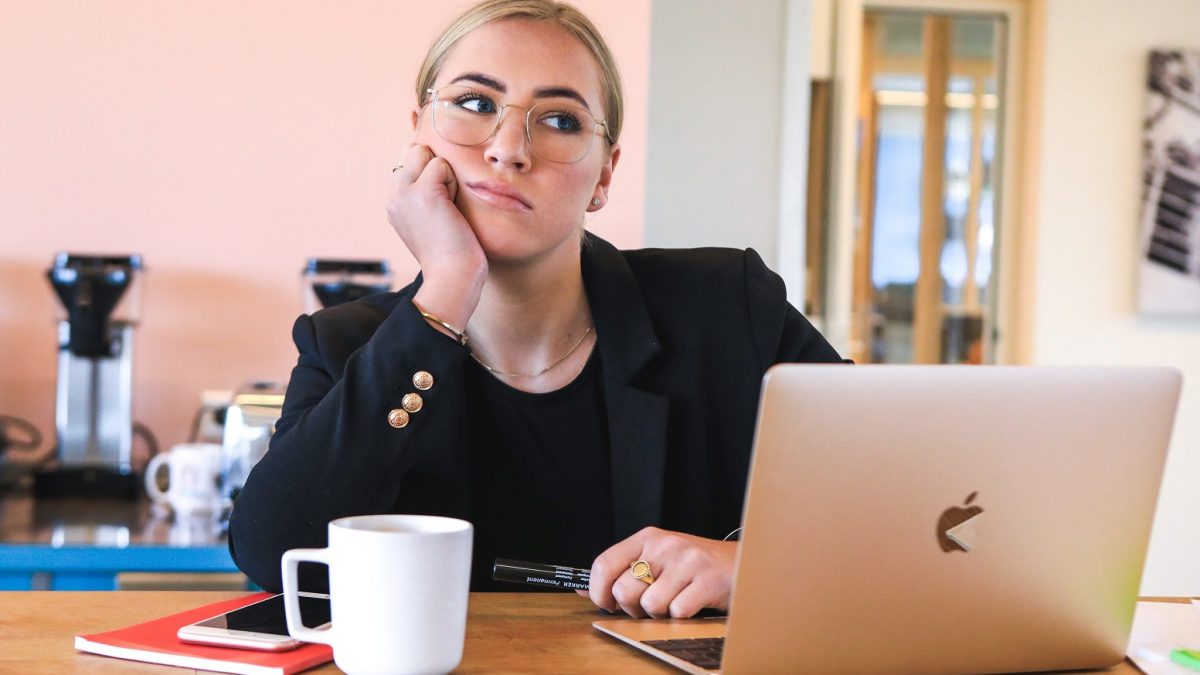 Woman at computer