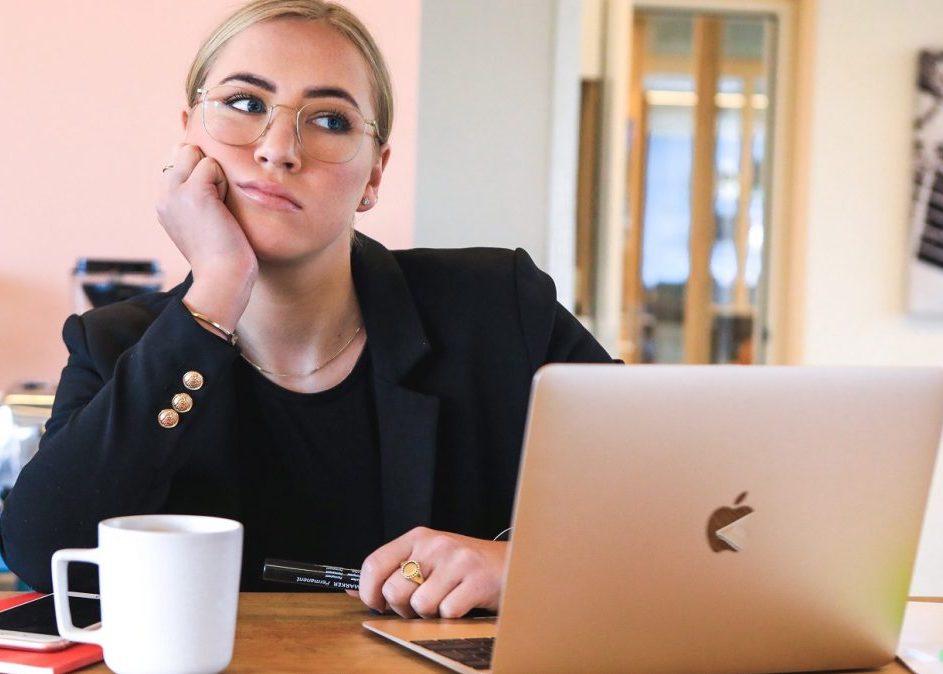 Woman at computer