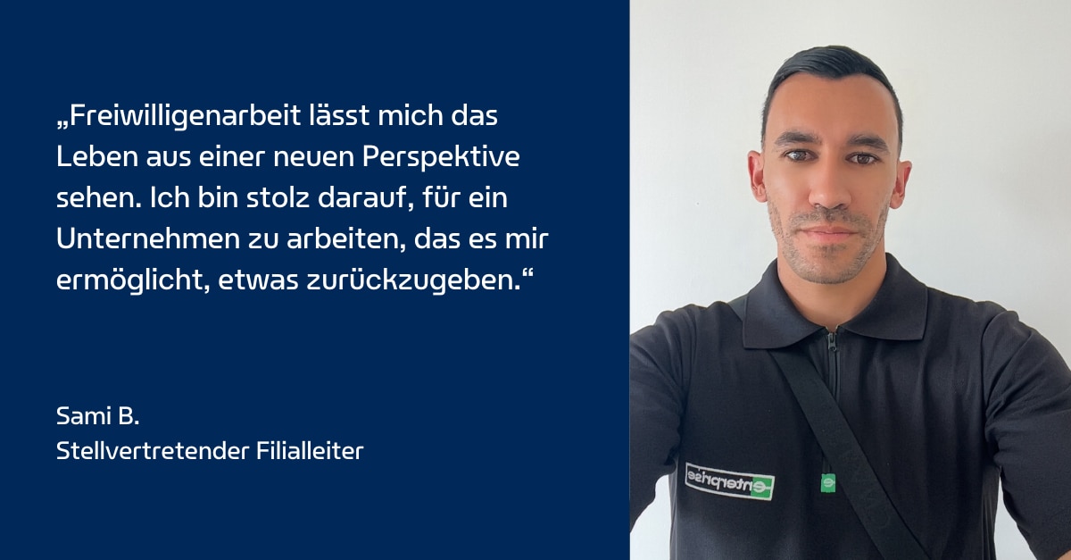 Ein Enterprise Mobility Teammitglied engagiert sich ehrenamtlich